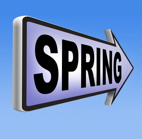 Spring time sign — Stock Photo, Image