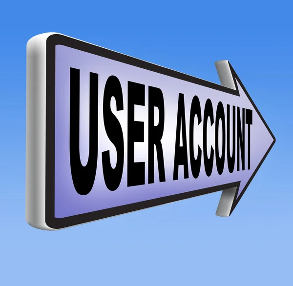 Your user account — Stock Photo, Image