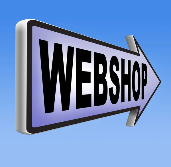 Webshop online shopping — Stock Photo, Image