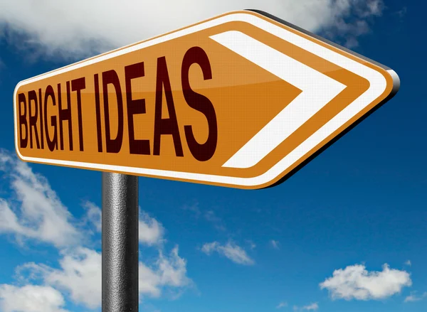 Bright ideas sign — Stock Photo, Image