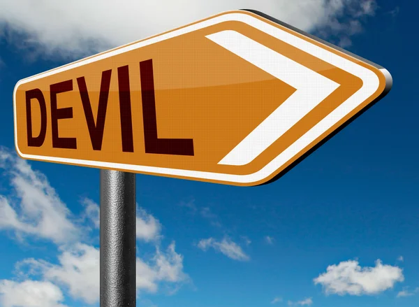 Şeytan günaha işareti — Stok fotoğraf