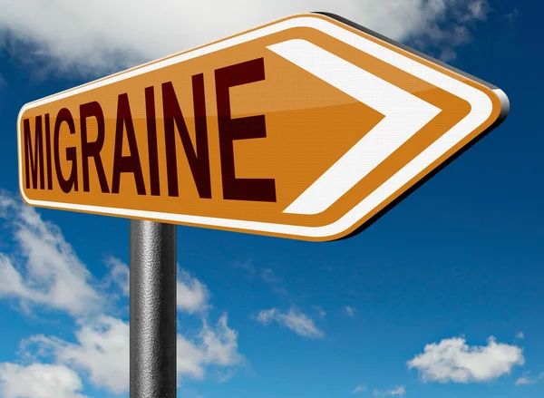 Migraine acute sign — Stock Photo, Image