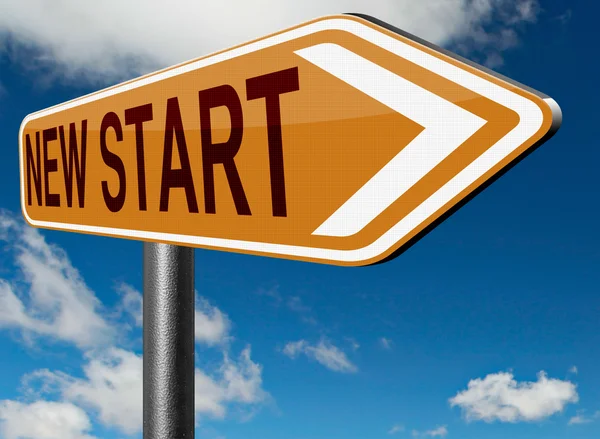 New start sign — Stock Photo, Image