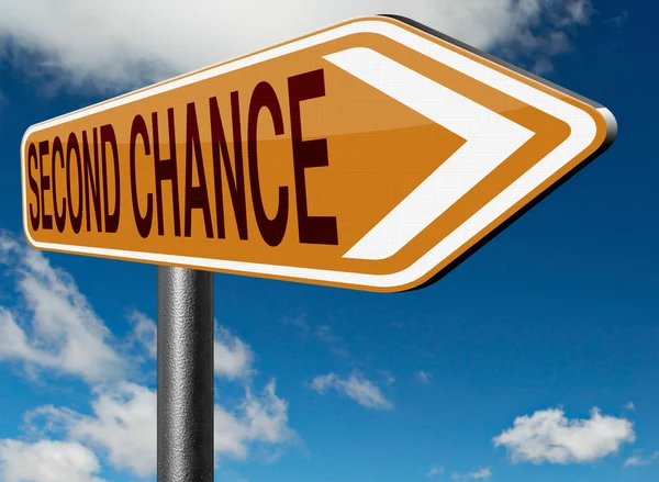 Second chance sign — Stock Photo, Image