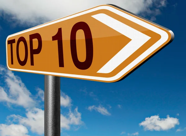 Top 10 grafieken — Stockfoto