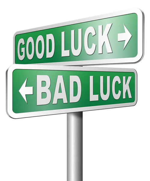 Good luck or bad luck — Stock Photo, Image