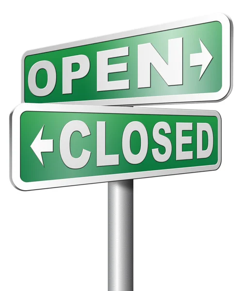 Open or closed sign — Stock Photo, Image