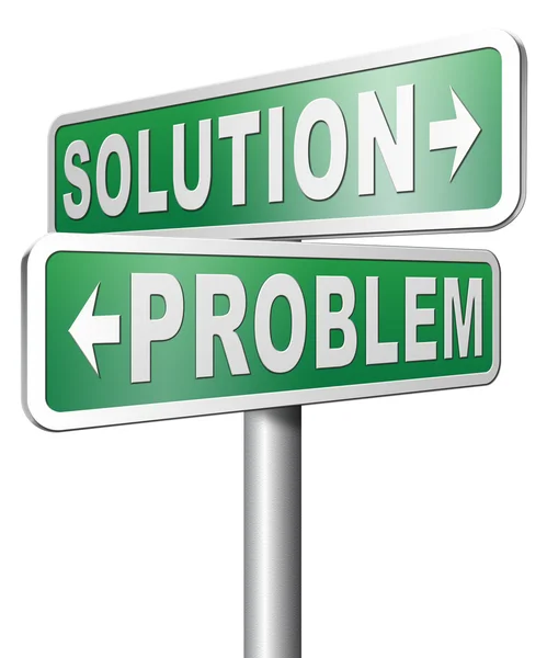 A problémák megoldáshoz — Stock Fotó