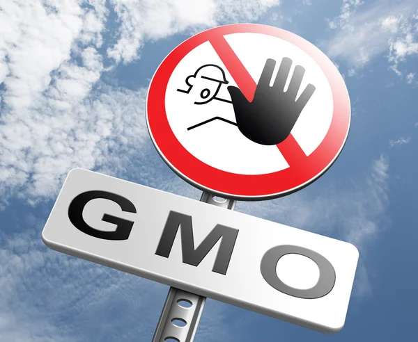 Stop-Gmo-Schild — Stockfoto