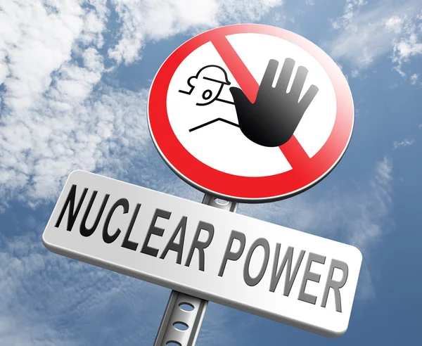 No nuclear power sign — Stock Photo, Image