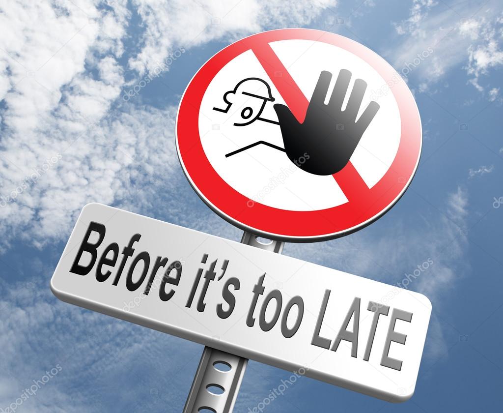 Stop before its too late Stock Photo by ©kikkerdirk 73976895