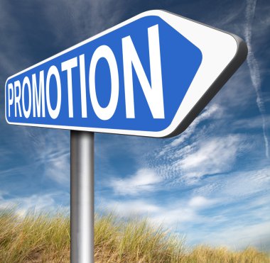 Promosyonlar iş işareti