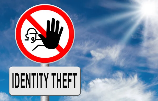 Stop identity theft — Stock Photo, Image