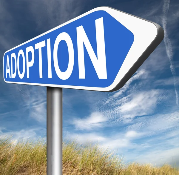 Adoption child sign — Stock Photo, Image