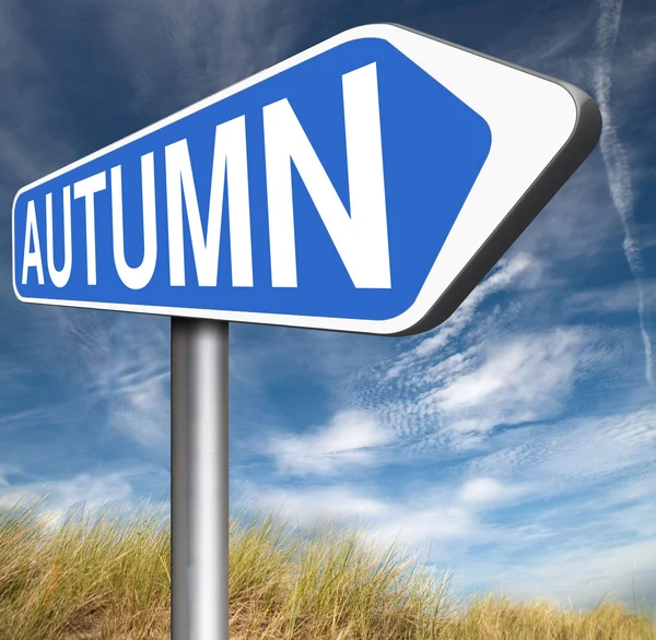 Next autumn sign — Stock Photo, Image