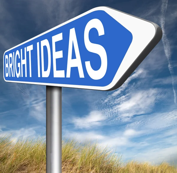 Signo de ideas brillantes — Foto de Stock