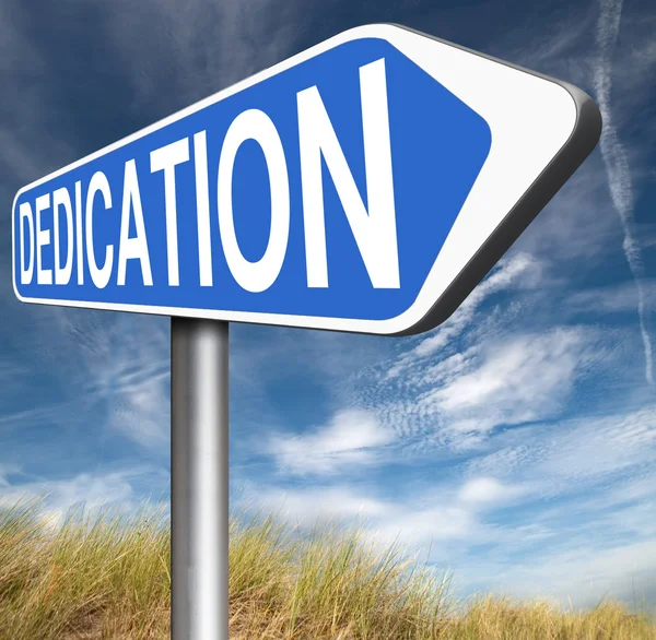 Dedication road sign — Stock Photo, Image