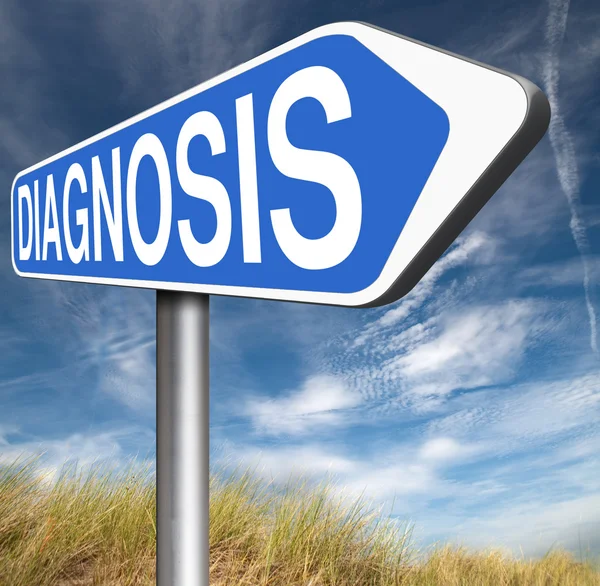 Diagnosis road sign — Stock Photo, Image