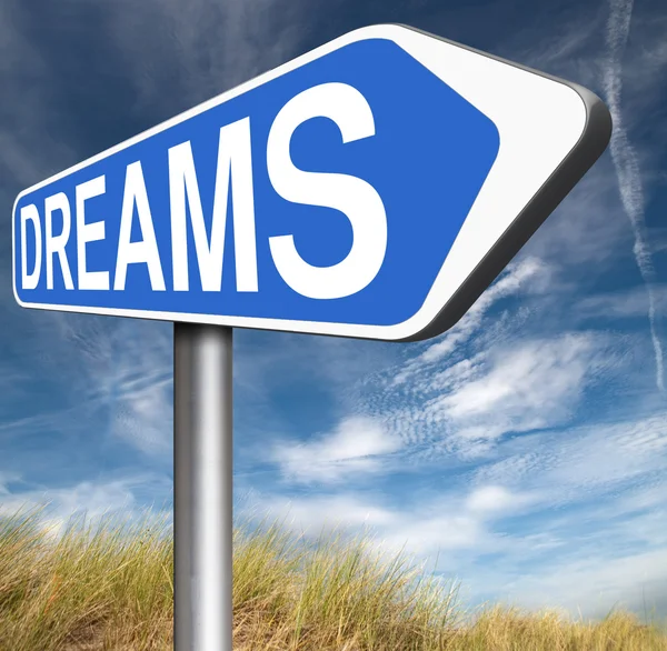 Dreams realize sign — Stock Photo, Image