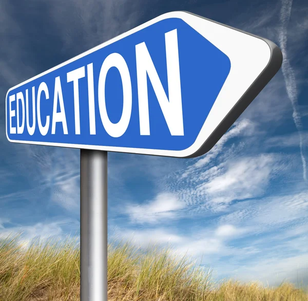 Education road sign — Stock Photo, Image