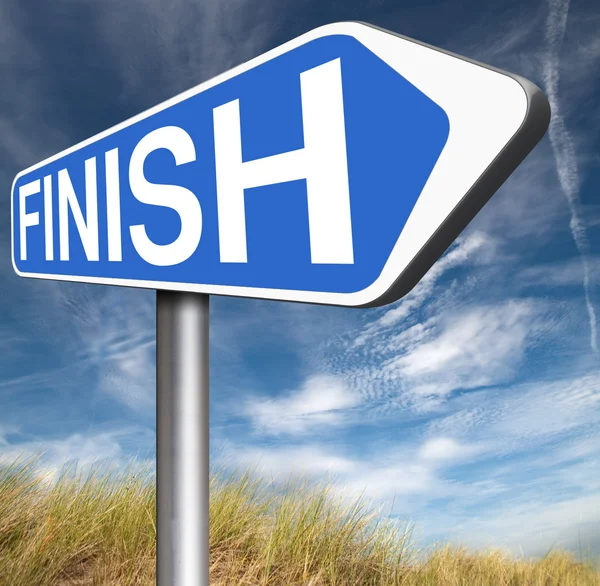 Finish line sign — Stock Photo, Image