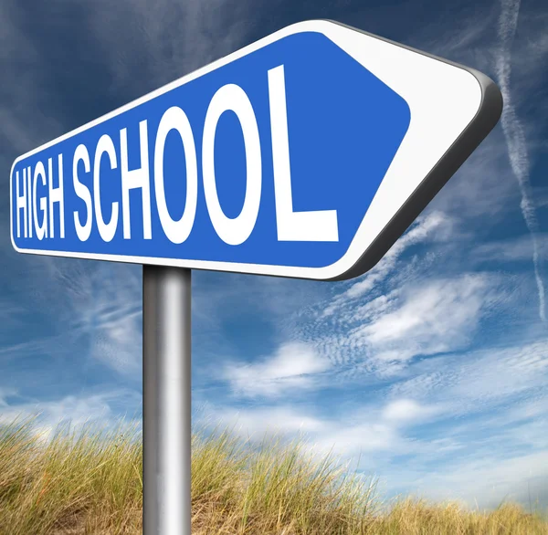 High Schooln sign — Stock Photo, Image