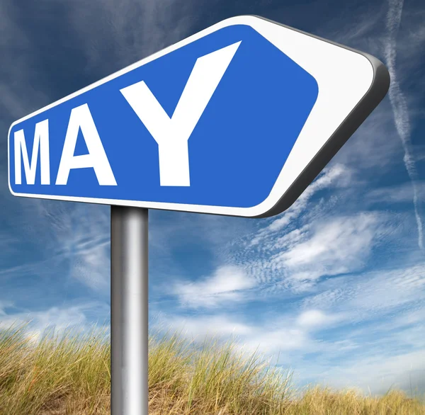 Sonraki Mayıs işareti — Stok fotoğraf