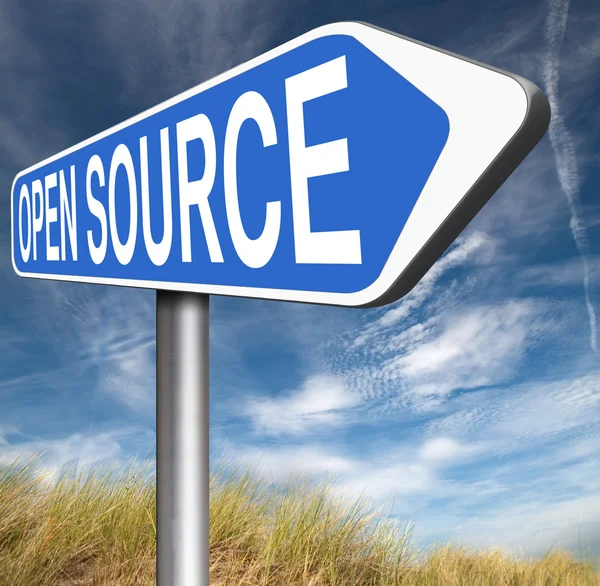 Segno open source — Foto Stock