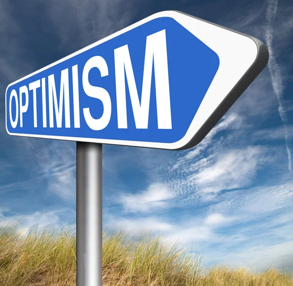 Optimisme denk positief — Stockfoto