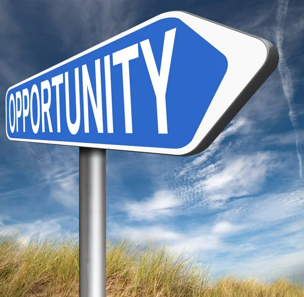 Opportunity road sign — Stock Photo, Image