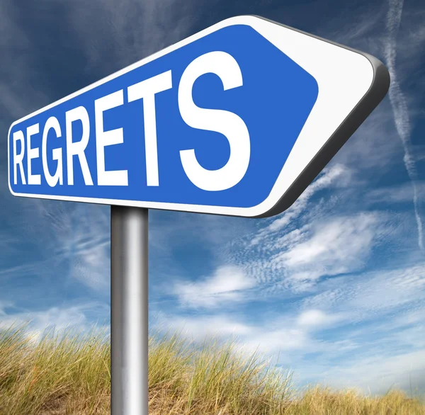 Regret or no regrets — Stock Photo, Image