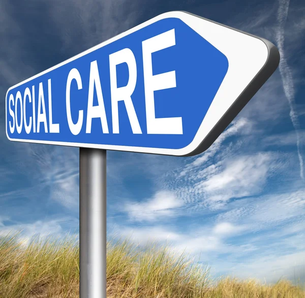 Social care sign — Stock Photo, Image