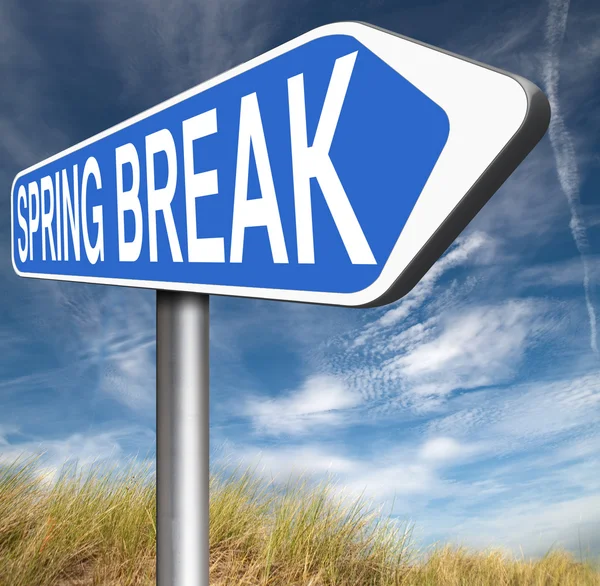 Spring break sign — Stock Photo, Image