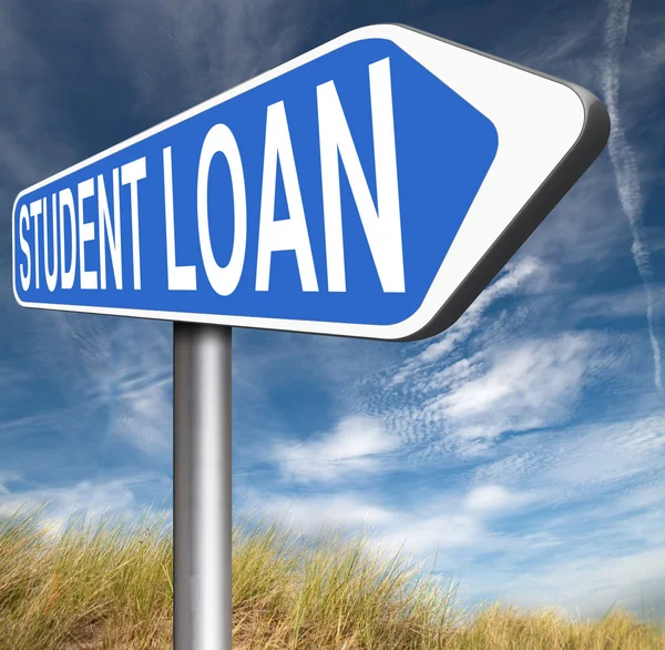 Öğrenci kredi işareti — Stok fotoğraf