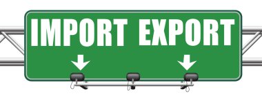Import export sign clipart