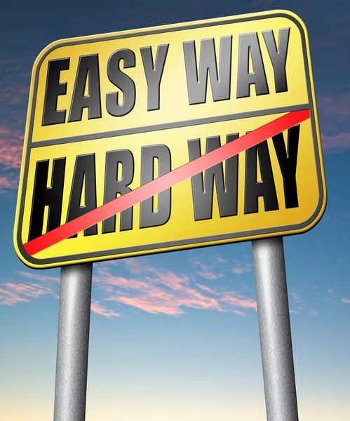 Easy way or hard way — Stock Photo, Image