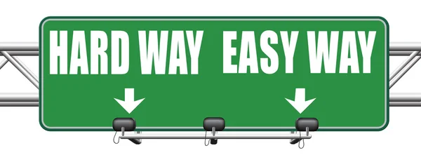 Easy way or hard way — Stock Photo, Image