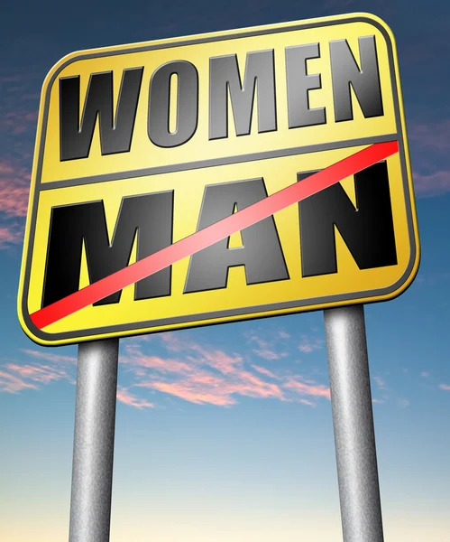 Men women sign — Stock Photo, Image