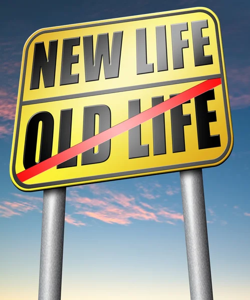 Nueva o vieja vida nuevo comienzo — Foto de Stock