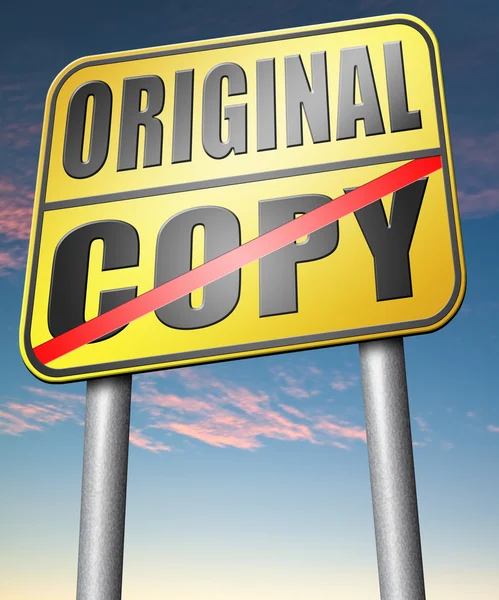 Copy or original copycat or innovation — Stock Photo, Image