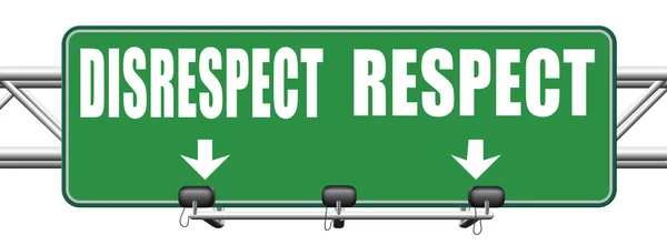 Respect different opinion sign — Stock Photo, Image