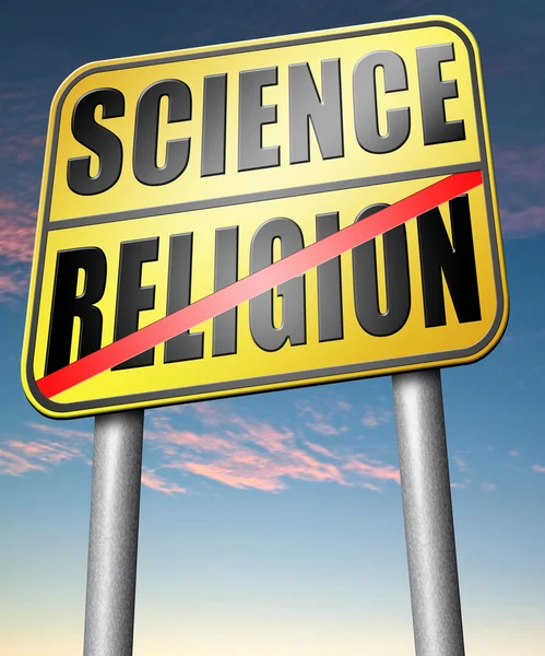 Religión ciencia relación — Foto de Stock