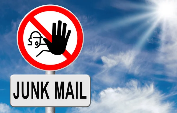 Stop ongewenste e-mail en spam — Stockfoto