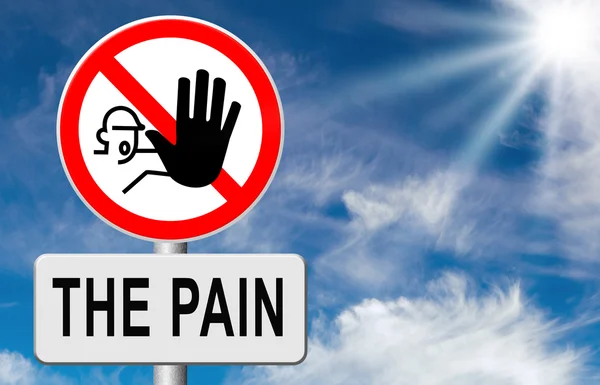 Pain killer stop headache migraine — Stock Photo, Image