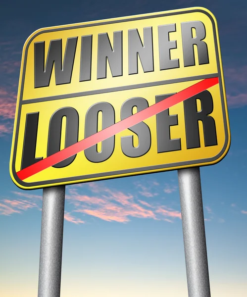 Sieger oder Verlierer — Stockfoto