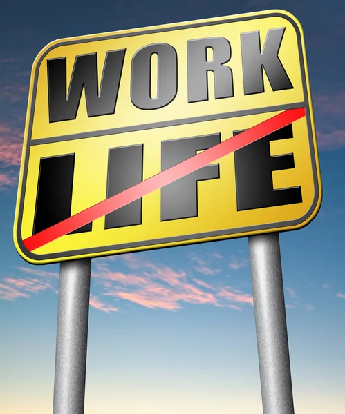Trabajo versus vida — Foto de Stock