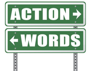action or words only clipart
