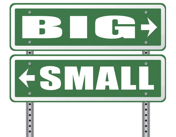 Big or small size matters — Stock Photo, Image