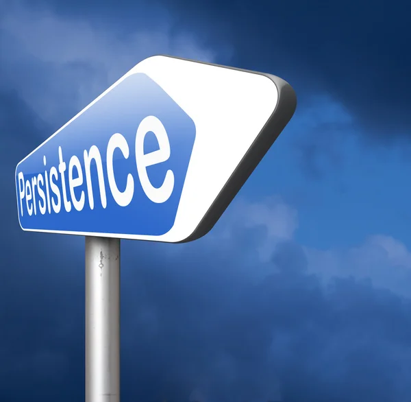 Persistence road sign — Stock Photo, Image