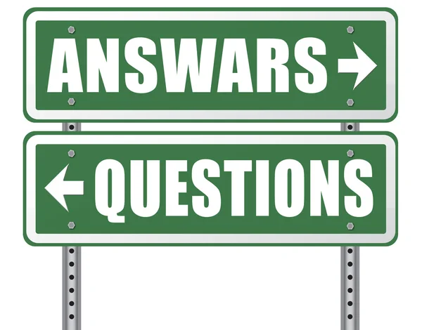 Answers questions road sign
